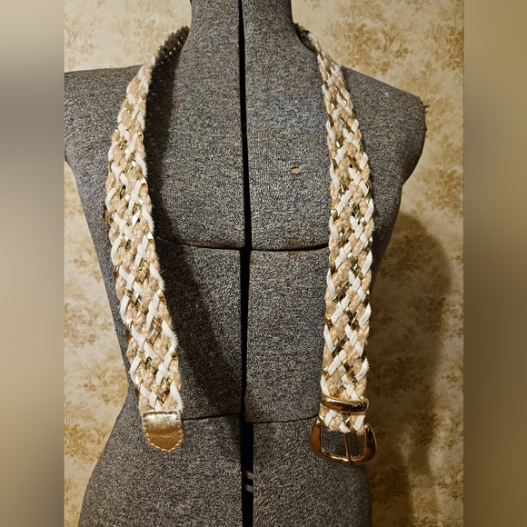 Source Unknown Accessories - Vintage 80s Boho Style Braided Belt